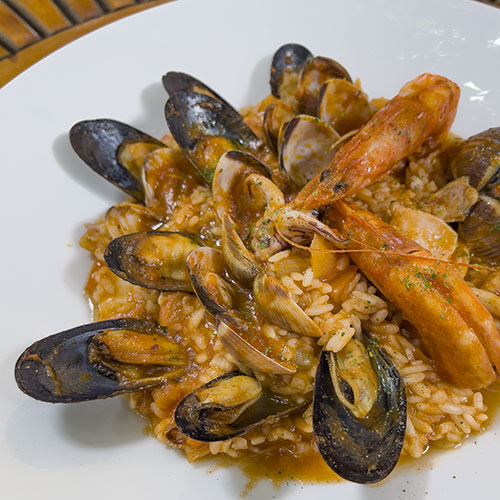PalmBeach Tropical Restaurant | Seafood Risotto | carnaroli rice, seafood, parsley